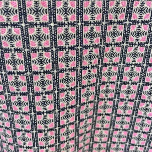 Girls Size 12 Crewcuts Pink Black White Geometric Print Knit Dress - Picture 4 of 7